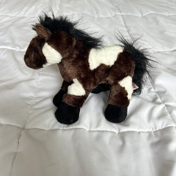 Ganz Webkinz HM147 Pinto Horse Plush Stuffed Animal Brown White Y2K - NO CODE - Picture 2 of 10